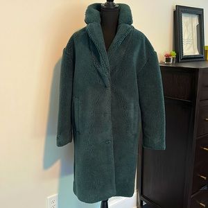 Madewell Evergreen Teddy Coat, size large